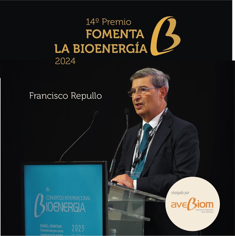 Francisco Repullo Premio Fomenta Bioenergia de AVEBIOM 2024