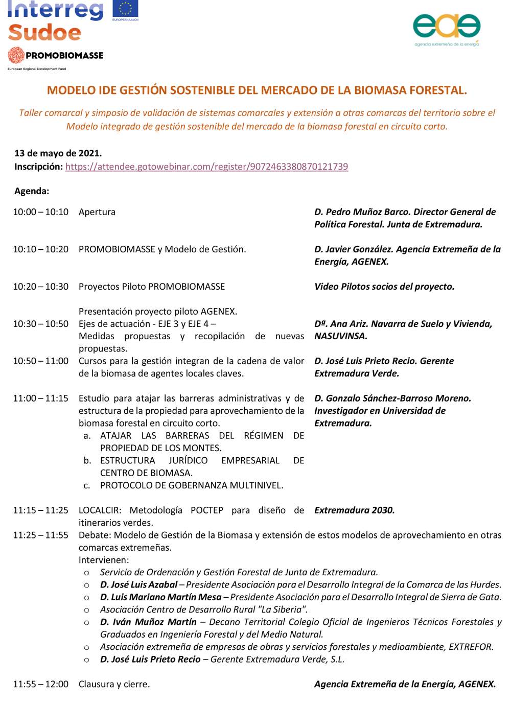 taller promobiomasse gestion forestal sostenible